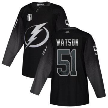 Authentic Adidas Men's Austin Watson Tampa Bay Lightning Alternate 2022 Stanley Cup Final Jersey - Black