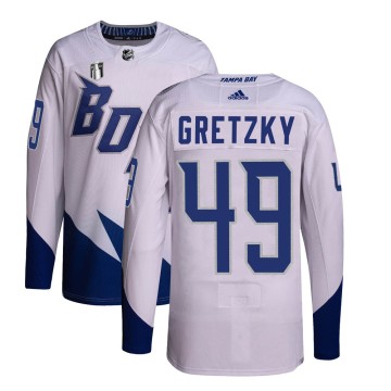 Authentic Adidas Men's Brent Gretzky Tampa Bay Lightning 2022 Stadium Series Primegreen 2022 Stanley Cup Final Jersey - White