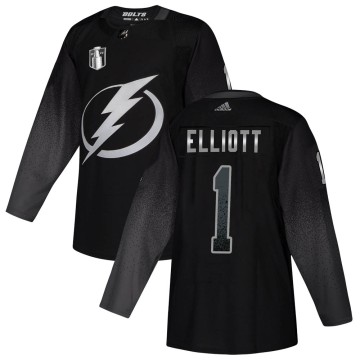 Authentic Adidas Men's Brian Elliott Tampa Bay Lightning Alternate 2022 Stanley Cup Final Jersey - Black