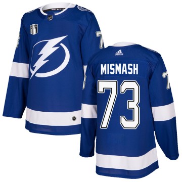 Authentic Adidas Men's Grant Mismash Tampa Bay Lightning Home 2022 Stanley Cup Final Jersey - Blue