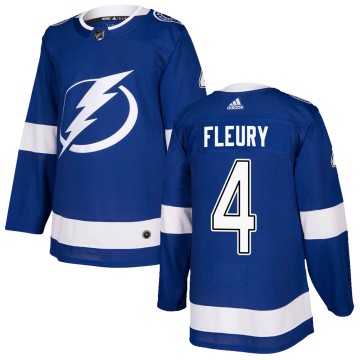Authentic Adidas Men's Haydn Fleury Tampa Bay Lightning Home Jersey - Blue