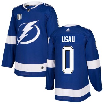 Authentic Adidas Men's Ilya Usau Tampa Bay Lightning Home 2022 Stanley Cup Final Jersey - Blue