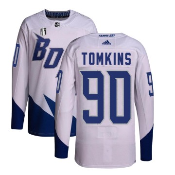 Authentic Adidas Men's Matt Tomkins Tampa Bay Lightning 2022 Stadium Series Primegreen 2022 Stanley Cup Final Jersey - White