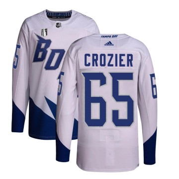 Authentic Adidas Men's Maxwell Crozier Tampa Bay Lightning 2022 Stadium Series Primegreen 2022 Stanley Cup Final Jersey - White