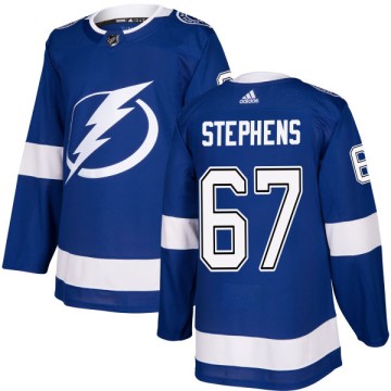 Authentic Adidas Men's Mitchell Stephens Tampa Bay Lightning Jersey - Blue