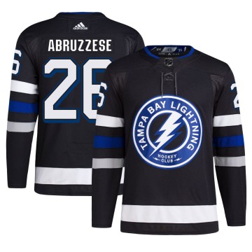 Authentic Adidas Men's Nick Abruzzese Tampa Bay Lightning Alternate Primegreen Jersey - Black