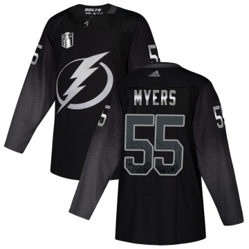 Authentic Adidas Men's Philippe Myers Tampa Bay Lightning Alternate 2022 Stanley Cup Final Jersey - Black