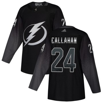 Authentic Adidas Men's Ryan Callahan Tampa Bay Lightning Alternate Jersey - Black