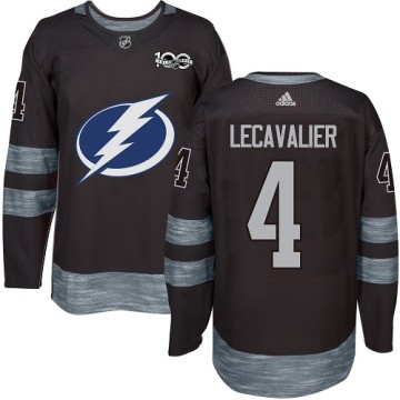 Authentic Adidas Men's Vincent Lecavalier Tampa Bay Lightning 1917-2017 100th Anniversary Jersey - Black