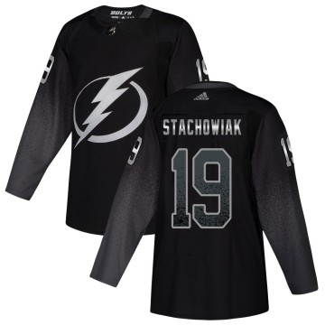 Authentic Adidas Men's Wojciech Stachowiak Tampa Bay Lightning Alternate Jersey - Black