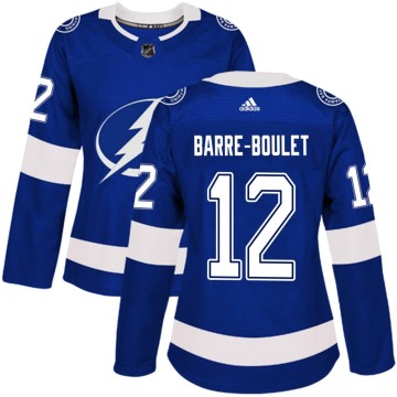 Authentic Adidas Women's Alex Barre-Boulet Tampa Bay Lightning Home Jersey - Blue