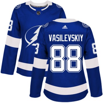 Authentic Adidas Women's Andrei Vasilevskiy Tampa Bay Lightning Home Jersey - Royal Blue