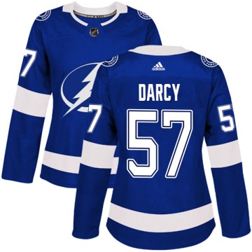 Authentic Adidas Women's Cam Darcy Tampa Bay Lightning Home Jersey - Blue