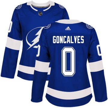 Authentic Adidas Women's Gage Goncalves Tampa Bay Lightning Home Jersey - Blue
