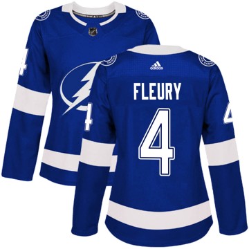 Authentic Adidas Women's Haydn Fleury Tampa Bay Lightning Home Jersey - Blue