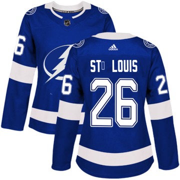 Authentic Adidas Women's Martin St. Louis Tampa Bay Lightning Home Jersey - Blue