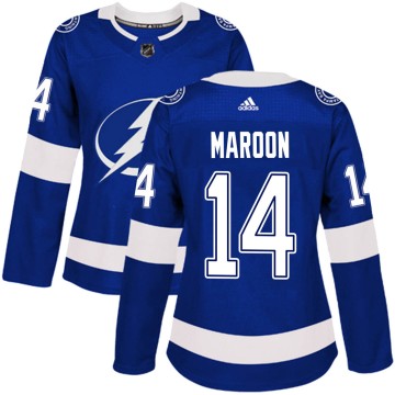 Authentic Adidas Women's Pat Maroon Tampa Bay Lightning Home Jersey - Blue