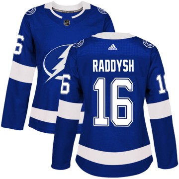 Authentic Adidas Women's Taylor Raddysh Tampa Bay Lightning Home Jersey - Blue