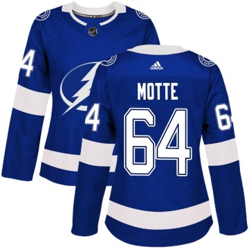 Authentic Adidas Women's Tyler Motte Tampa Bay Lightning Home Jersey - Blue