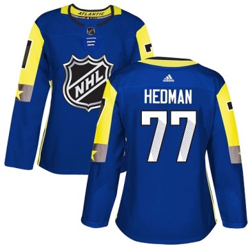 Authentic Adidas Women's Victor Hedman Tampa Bay Lightning 2018 All-Star Atlantic Division Jersey - Royal Blue
