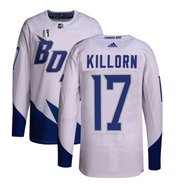 Authentic Adidas Youth Alex Killorn Tampa Bay Lightning 2022 Stadium Series Primegreen 2022 Stanley Cup Final Jersey - White