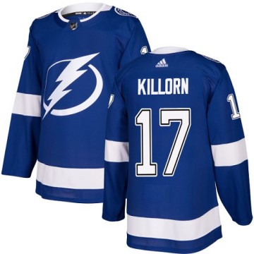 Authentic Adidas Youth Alex Killorn Tampa Bay Lightning Home Jersey - Royal Blue