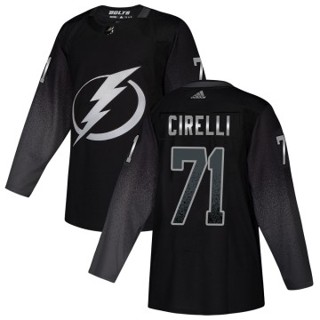 Authentic Adidas Youth Anthony Cirelli Tampa Bay Lightning Alternate Jersey - Black