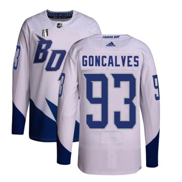 Authentic Adidas Youth Gage Goncalves Tampa Bay Lightning 2022 Stadium Series Primegreen 2022 Stanley Cup Final Jersey - White