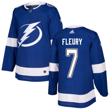 Authentic Adidas Youth Haydn Fleury Tampa Bay Lightning Home Jersey - Blue