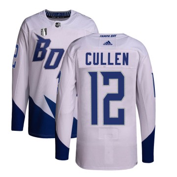 Authentic Adidas Youth John Cullen Tampa Bay Lightning 2022 Stadium Series Primegreen 2022 Stanley Cup Final Jersey - White