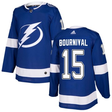 Authentic Adidas Youth Michael Bournival Tampa Bay Lightning Home Jersey - Blue