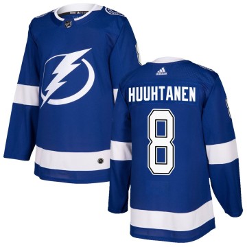 Authentic Adidas Youth Niko Huuhtanen Tampa Bay Lightning Home Jersey - Blue
