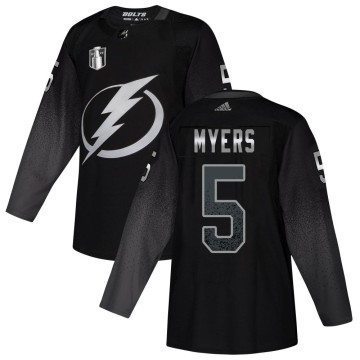 Authentic Adidas Youth Philippe Myers Tampa Bay Lightning Alternate 2022 Stanley Cup Final Jersey - Black