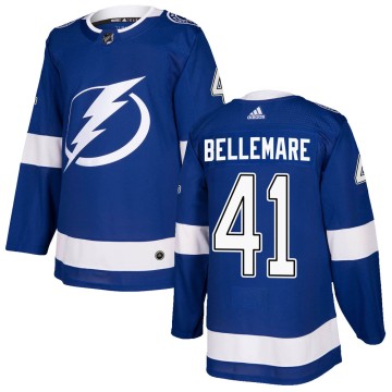 Authentic Adidas Youth Pierre-Edouard Bellemare Tampa Bay Lightning Home Jersey - Blue