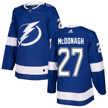 Authentic Adidas Youth Ryan McDonagh Tampa Bay Lightning Home Jersey - Blue