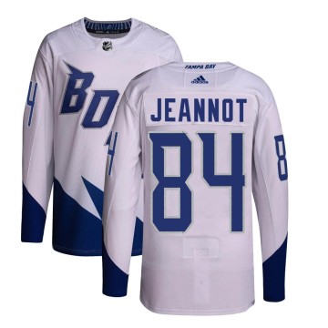 Authentic Adidas Youth Tanner Jeannot Tampa Bay Lightning 2022 Stadium Series Primegreen Jersey - White