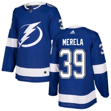 Authentic Adidas Youth Waltteri Merela Tampa Bay Lightning Home Jersey - Blue