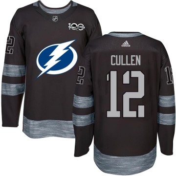Authentic Youth John Cullen Tampa Bay Lightning 1917-2017 100th Anniversary Jersey - Black