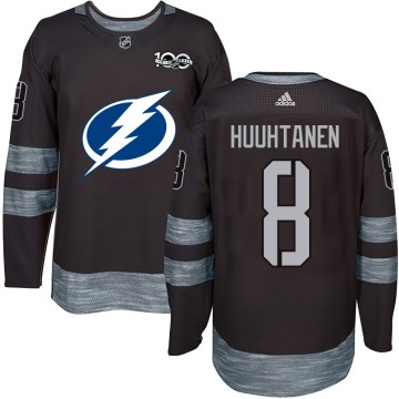 Authentic Youth Niko Huuhtanen Tampa Bay Lightning 1917-2017 100th Anniversary Jersey - Black