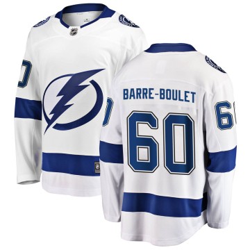 Breakaway Fanatics Branded Men's Alex Barre-Boulet Tampa Bay Lightning Away Jersey - White