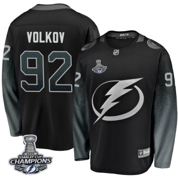 Breakaway Fanatics Branded Men's Alexander Volkov Tampa Bay Lightning Alternate 2020 Stanley Cup Champions Jersey - Black