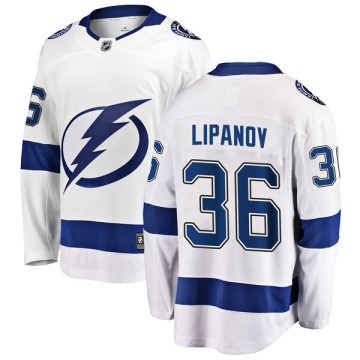 Breakaway Fanatics Branded Men's Alexei Lipanov Tampa Bay Lightning Away Jersey - White