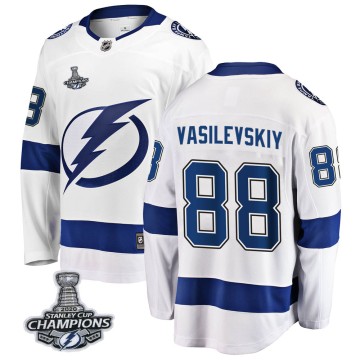 Breakaway Fanatics Branded Men's Andrei Vasilevskiy Tampa Bay Lightning Away 2020 Stanley Cup Champions Jersey - White
