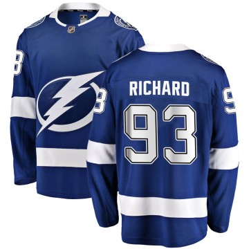 Breakaway Fanatics Branded Men's Anthony Richard Tampa Bay Lightning Home Jersey - Blue