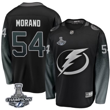 Breakaway Fanatics Branded Men's Antoine Morand Tampa Bay Lightning Alternate 2020 Stanley Cup Champions Jersey - Black