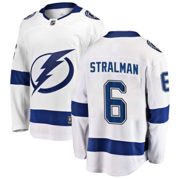 Breakaway Fanatics Branded Men's Anton Stralman Tampa Bay Lightning Away Jersey - White