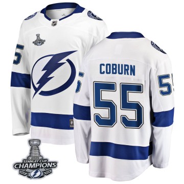 Breakaway Fanatics Branded Men's Braydon Coburn Tampa Bay Lightning Away 2020 Stanley Cup Champions Jersey - White