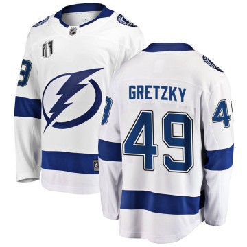 Breakaway Fanatics Branded Men's Brent Gretzky Tampa Bay Lightning Away 2022 Stanley Cup Final Jersey - White