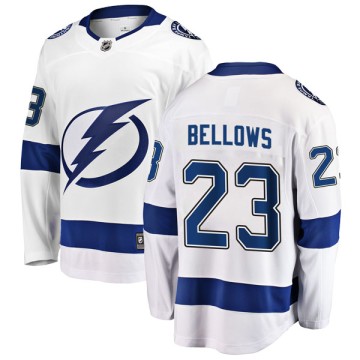 Breakaway Fanatics Branded Men's Brian Bellows Tampa Bay Lightning Away Jersey - White