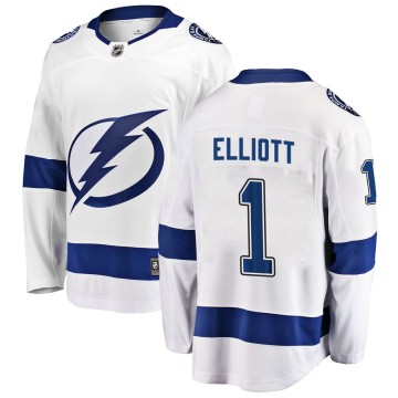 Breakaway Fanatics Branded Men's Brian Elliott Tampa Bay Lightning Away Jersey - White